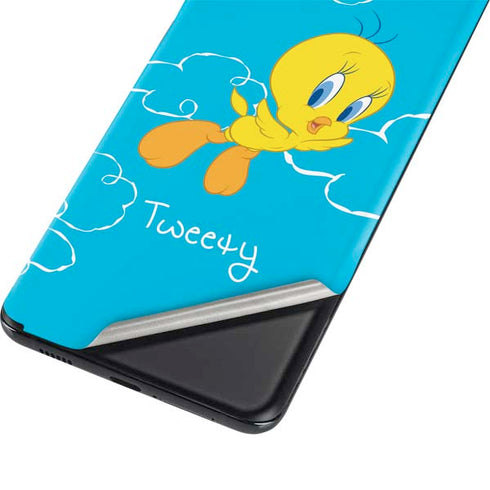 Looney Tunes Tweety Bird Flying Galaxy S21 Plus 5G Skin